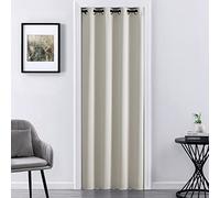 XTMYI Rideau de Porte occultant Ivoire de 203,2 cm de Long pour Chambre à Coucher, fenêtre, Salle de Bain, vestiaire, décoration bohème, Couleur crème, Blanc cassé
