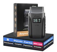 XTOOL A30M OBD2 Valise Diagnostic Auto BT, Lecteur OBD2 Diagnostic Voiture Français, 26+ Réinitialisations, Test Actif, Outil de Diagnostic Automobile Tous Systèmes, FCA/CANFD, Mises à Jour à Vie