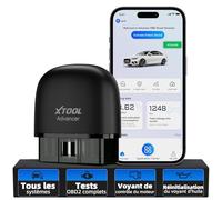 XTOOL AD20 Pro Valise Diagnostic Auto Francais Lecteur BT de Code OBD2 Scanner de Diagnostic Voiture sans Fil avec Analyse complète des systèmes, pour iOS et Android, Mise à Jour Gratuite à Vie