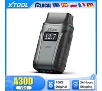 XTOOL Anyscan A30D OBD2 Outil de diagnostic complet du système, scanner Bluetooth bidirectionnel, 19 fonctions de réinitialisation, lecteur de codes FCA CAN FD, mise à jour gratuite à vie A30D V2.0