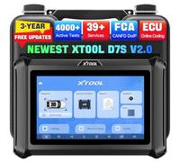XTOOL D7S Valise Diagnostic Auto Multimarque, 2026 Online ECU Coding, Contrôle bidirectionnel, 39+ Reset, PMI, CANFD&DoIP, Tous systèmes, Mise à Jour 3 Ans, Upgrade of XTOOL D7