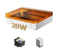 xTool M2 20W Créatif Couleur Kit avec Cartouche d'encre | Gravure Laser avec Double Caméra, Fermé Classe 1, Idéal pour Stickers DIY sur Bois, Acrylique, Papier, Cuir, Feutre, Tissu