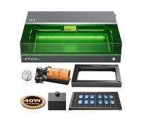 xTool S1 40W Graveur Laser RA2 Kit | 600 mm/s, Machine à Graver Fermée, Découpe Laser Approprié pour Métal, Cuir, Acrylique et Verre, 608 * 385
