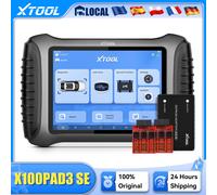 XTOOL X100PAD3 SE V2.0 Programmeur de clés IMMO Elite, récupération toutes clés perdues, ajout de clés, codage ECU, diagnostic tous systèmes, intégré CANFD DOIP FCA X100PAD3 SE FULL SET
