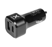 xtorm AU203 - Adaptateur d'alimentation pour voiture - 48 Watt - PD, QC 3.0 - 2 connecteurs de sortie (USB, USB-C) - noir