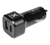 xtorm AU203 - Adaptateur d'alimentation pour voiture - 48 Watt - PD, QC 3.0 - 2 connecteurs de sortie (USB, USB-C) - noir