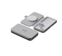 Xtorm Chargeur sans fil pliable 3 en 1 MagSafe 15W – Design élégant, Gris