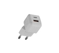 Chargeur Secteur Série NextGen Rapide 25W Double Port USB-C/USB-A GaN³ Blanc XECNG250