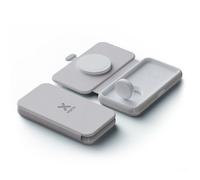 Xtorm Chargeur sans fil pliable 3 en 1 MagSafe 15W – Design élégant, Gris