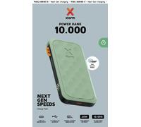 Xtorm Fuel Series 5 20W Powerbank, 10.000mAh, 2 x USB-C / 1 x USB-A, résistant aux avions, convient pour Samsung et iPhone, Sage Green