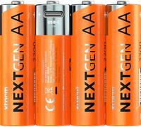 Xtorm NextGen Lot de 4 piles AA rechargeables avec USB-C