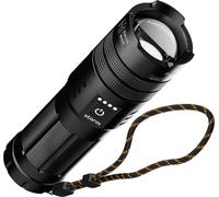 Xtorm Powerbank Lampe de Poche à Charge Rapide - 10.500 mAh - 20W - IP44 - 1000 Lumens - Noir