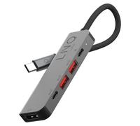 LINQ Hub multiports PRO 5-en-1 Un hub USB-C 5-en-1 idéal pour connecter simultanément plusieurs périphériques.