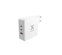 xtorm Volt XAT140 - Adaptateur secteur - GaN - 140 watt - PD, QC 3.0 - 3 connecteurs de sortie (USB, USB-C) - blanc