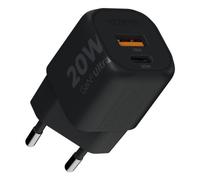 Chargeur 20W GaN2 Ultra, Technologie GaN, USB-C et USB-A, Power Delivery, Plastique Recyclé GRS - Noir
