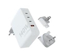 Chargeur secteur 140W GaN-Ultra avec adaptateurs voyage + cable USB-C PD 240W 2M