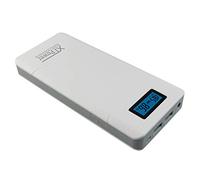 XTPower XT-16000 QC3 Powerbank (batterie supplémentaire) 15600 mAh Li-Ion USB, prise femelle DC 3,5 mm blanc Affichage du statut
