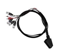 XTPTFABS Câble péritel RVB femelle vers 4 BNC + audio compatible avec Sega Genesis, Saturn, Super Nint-endo, Neo-Geo, PlayStation et autres systèmes qui émettent le RVB via péritel