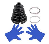 XTPTFABS CVS18 Soufflet universel à vitesse constante fendue, kit de démarrage universel CV guêtre à joint fendu extensible pièces automobiles de rechange