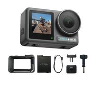 Xtra Caméra d'action, capteur de 1,3 cm et vidéo cinématographique 4K, hyper stabilisation, caméra étanche jusqu'à 15,7 m, batterie de 3 heures, montage rapide universel, caméra de vlogging pour