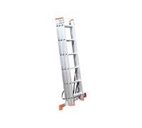 Echelle transformable - MON MOBILIER DESIGN - 3 plans - Aluminium léger - 6 marches - Charge 150 kg