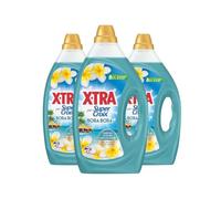 XTra par Super Croix - Lot de 3 Lessives Liquides - Bora Bora - Fleurs de Monoï & Lait d'Aloe - Moment Evasion - Parfum Intense - Longue Durée - Efficace dès 20°C - Pack Famille - 126 Lavages