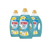 XTra par Super Croix - Lot de 3 Lessives Liquides - Bora Bora - Fleurs de Monoï & Lait d'Aloe - Moment Evasion - Parfum Intense - Longue Durée - Efficace dès 20°C - Pack Famille - 126 Lavages