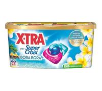 Xtra par Super Croix -Trio-Caps - Bora Bora - Fleurs de Monoï & Lait d'Aloe - Dès 20°C - 28 Lavages