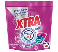 Xtra Total Lessive Deo Fraîcheur Givre Tout-en-1 30 Lavages 48h Anti-Odeurs