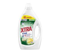 Xtra Total - Lessive Liquide - 4+1 - Propreté - Eclat - Fraîcheur - Engagé pour vous - Economique - Aloe Vera & Savon de Marseille - Efficace des 20°C - Convient aux Peaux Sensibles - 40 Lavages