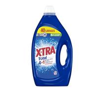 Xtra Total - Lessive Liquide - 4 plus 1 - Propreté - Eclat - Fraîcheur - Engagé pour vous - Economique - Une seule lessive pour tout votre linge - Fraîcheur Alpine - Efficace des 20°C - 40 Lavages