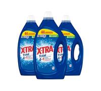 XTra Total - Lot de 3 Lessives Liquides 4 plus 1 - Propreté - Eclat - Fraîcheur - Economique - Une seule lessive pour tout votre linge - Efficace des 20°C - 132 Lavages - Pack Famille