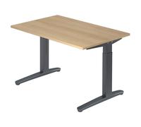 XTRA XB 12 GG | Bureau - 120 x 80 Chêne réglable en hauteur