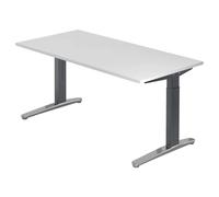 XTRA XB 16 GC | Bureau 160 x 80 réglable en hauteur Blanc