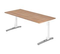 XTRA XB 19 WC | Bureau - 180 x 80 Noyer réglable en hauteur