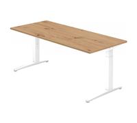 XTRA XB 19 WW | Bureau - 180 x 80 réglable en hauteur Chênes Noueux