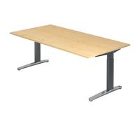 XTRA XB 2E GC | Bureau 200 x 100 réglable en hauteur Érable