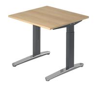 XTRA XB 8 GC | Bureau - 80 x 80 Chêne réglable en hauteur