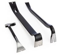 XTrade Lot de 3 pieds-de-biche - Barres de démolition de 20,3 cm, 35,6 cm et 38,1 cm | Acier au carbone traité thermiquement | Extracteur de clous, démolition et barres utilitaires pour la démolition