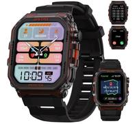 XtraDiTech Montre Connectée GPS Cardio Sport Suivi Itinéraire Localisation Longitude Latitude Couronne Numérique Alexa Strava Noir