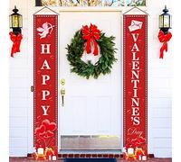 XtraLarge bannière « Happy Valentines Day » - 183 x 30 cm | Cupidon, lettre d'amour, bannière de Saint-Valentin pour décorations romantiques spéciales | Décoration de Saint-Valentin pour la maison |