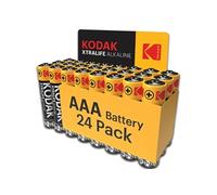 KODAK Xtralife Piles AAA-LR3 Alcaline 1,5V - Pack de 24 Multicolore