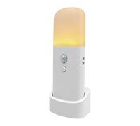 Xtralite Omni FlexiGlo Veilleuse LED rechargeable avec détecteur de mouvement USB-C avec luminosité réglable, 5 températures de couleur, montage mural ou autonome,