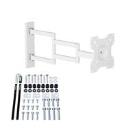 XTRARM Axis XL 70 cm Support Mural TV, Bras pivotant Long, Extension, pivotement, Rotation, Inclinaison, Environ 27-55 Pouces - 25 kg, jusqu'à VESA 200x200 mm, Blanc