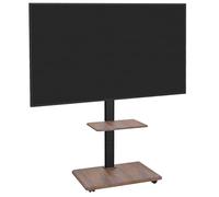 XTRARM Delphos Support TV Mobile TV de 32 à 70 jusqu'à 45 kg (Noir/Bois Conception Noyer)