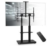 XTRARM Duolite mobile support TV électrique pour 45-110" max. 120 kg, élévateur TV motorisé avec réglage progressif de la hauteur par télécommande, max. VESA 900x800, avec étagères et prise de courant