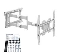 XTRARM TiTon Flex 80 cm, Support Mural TV Blanc, Rotation, Inclinaison, TV à 60kg, VESA Max.400x400