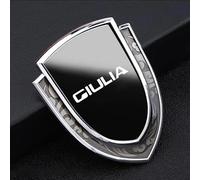 XTRDGHUG Car Badge Stickers, pour Alfa Romeo Giulia, Autocollants de Voiture Auto-Adhésifs, Stickers de Décoration Extérieure,Car Styling,A