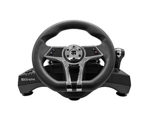 Xtreme 90428 accessoire de jeux vidéo Noir Volant + pédales Analogique/Numérique PlayStation 4, Playstation 3