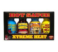 Xtreme Heat Mini Hot Sauce Collection: Pack Of 4 Mini Bottles